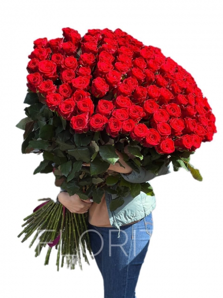 Bouquet 101 roses Mary Mi 110 cm