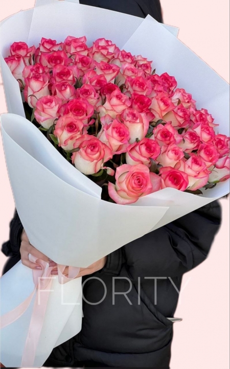 Bouquet of 59 roses Jumilia 80 cm