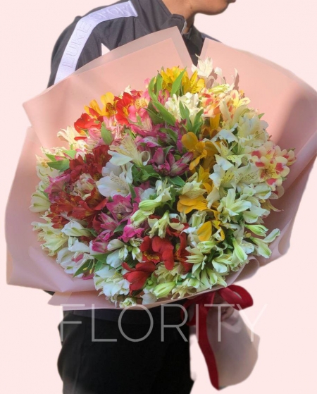 Bouquet 51 alstroemeria 70 cm №24