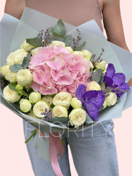 Bouquet Hydrangea pink 1 piece №34