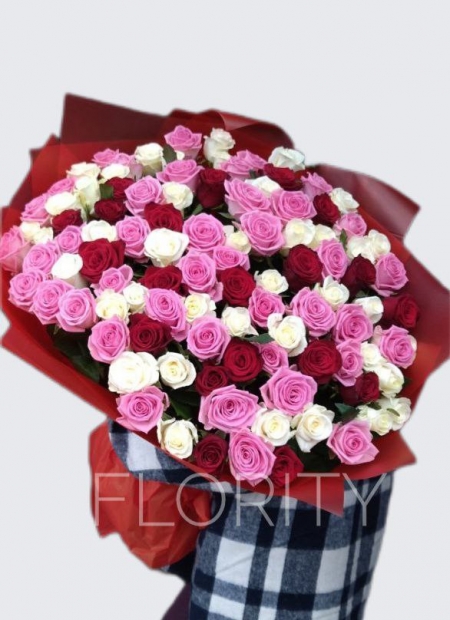 Bouquet of 101 roses №22